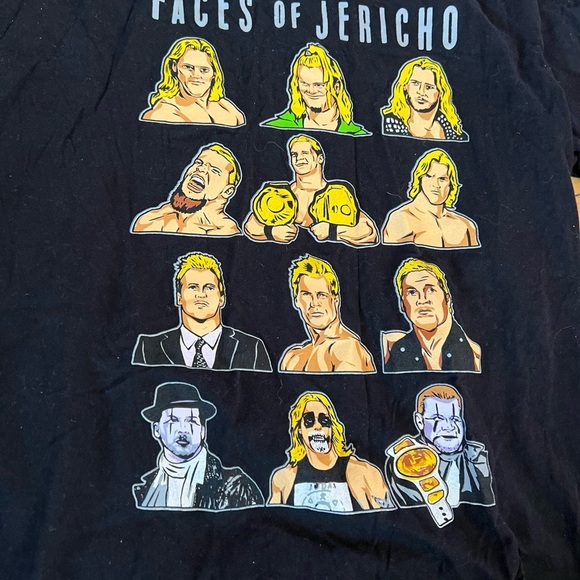 Chris Jericho “ faces of Jericho” graphic t-shirt wrestling wwe - Picture 4 of 4